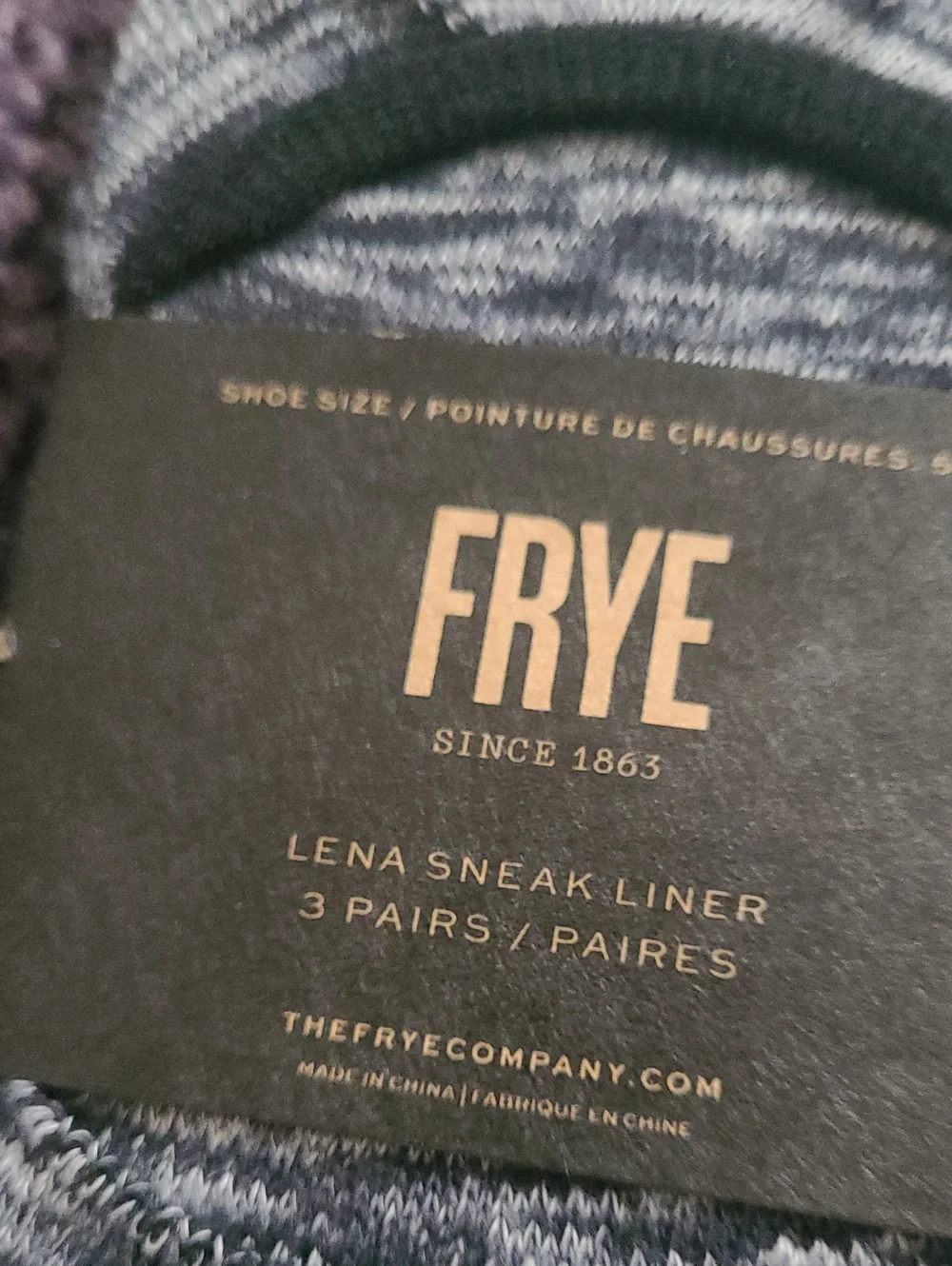 Frye No-Show Socks - Heathered Bla ck & Gray/Black/White